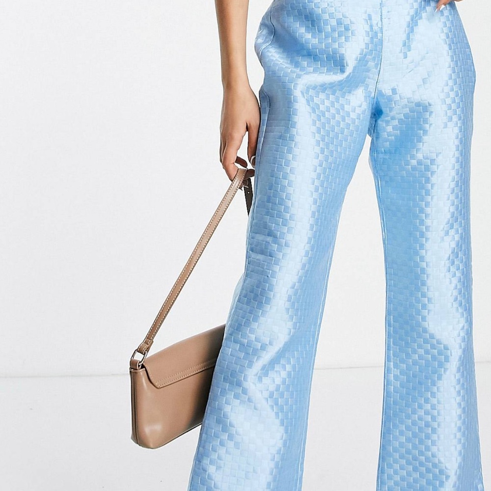 ASOS PETITE Light blue, satin pants
